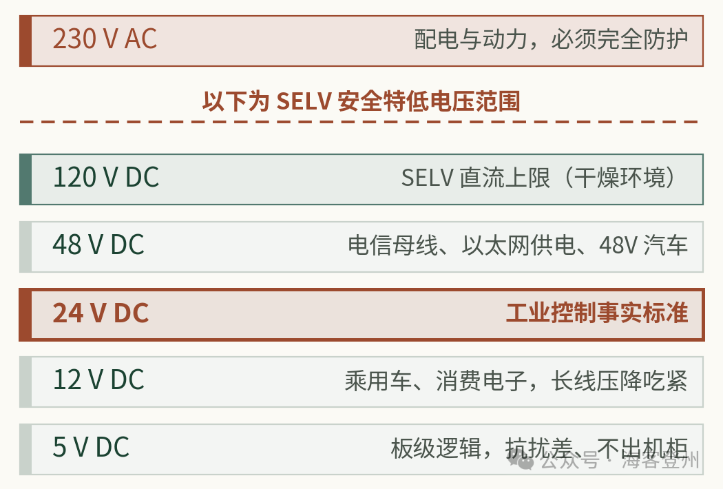 24V 是怎么来的