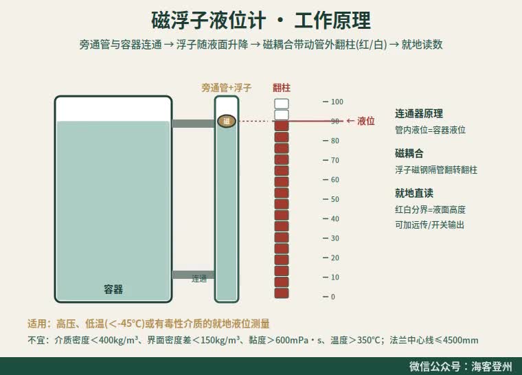 磁浮子液位计